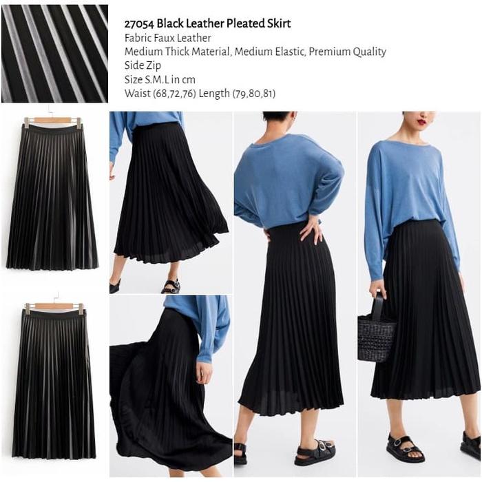 long skirt pleated