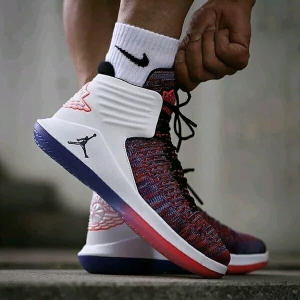 Jual sepatu air Jordan 32 finale white 