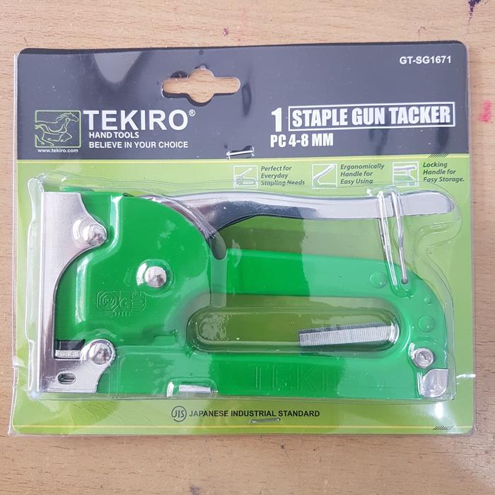 Gambar Tekiro Staples Gun Tacker hekter tembak 4 - 8mm dari Sinar Teknik Bogor_NEW undefined Tokopedia
