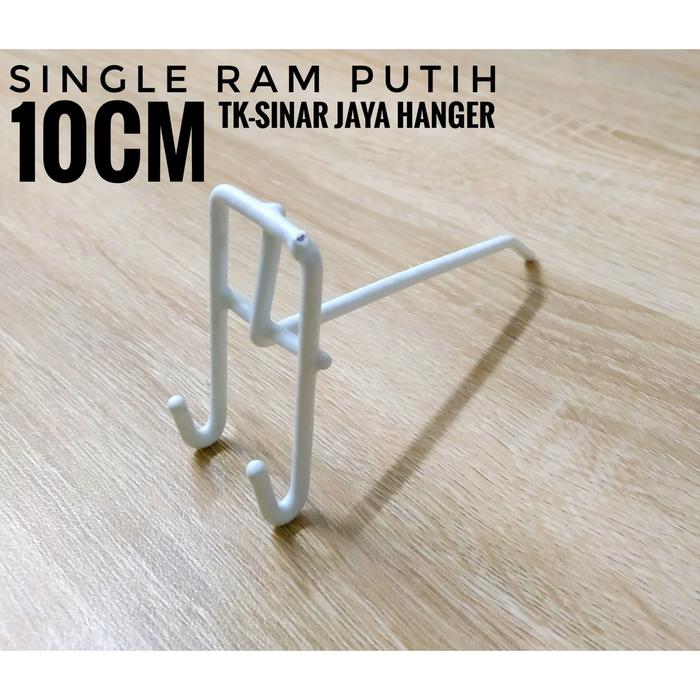 Gambar Single RAM PUTIH Ukuran 10CM / Cantolan RAM Gantungan Aksesoris dari sinar jaya hanger undefined Tokopedia