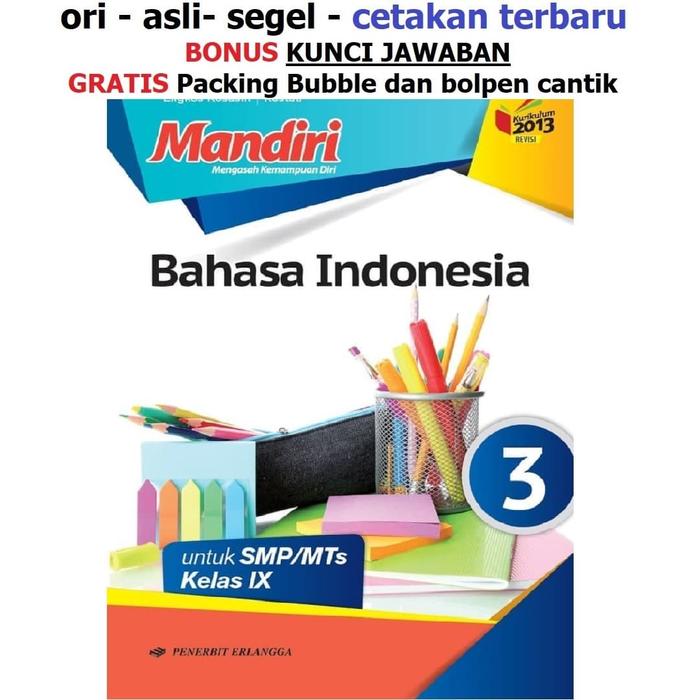 Jual Buku Mandiri Erlangga Bahasa Indonesia Kelas 9 Smp Kunci Jawaban Kab Tangerang Sahabat Buku Anak Tokopedia