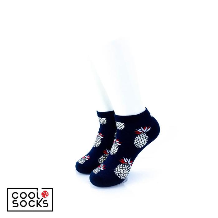 Gambar CoolDeSocks Original | Kaos Kaki Pendek - Big Pineapple White dari CoolDeSocks undefined Tokopedia