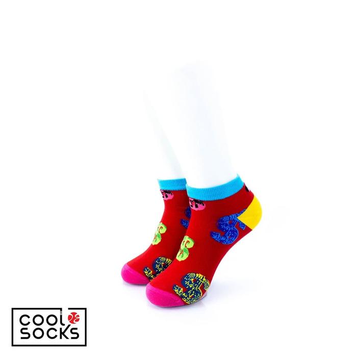 Gambar CoolDeSocks Original | Kaos Kaki Pendek - Dollars Red dari CoolDeSocks undefined Tokopedia