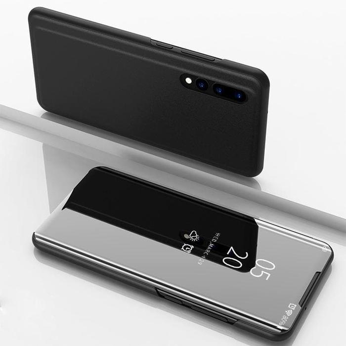 Gambar Samsung Galaxy A30S Flip Clear View Standing Cover Mirror Case Casing - Silver, Samsung A30S dari 17 Agustus Case undefined Tokopedia