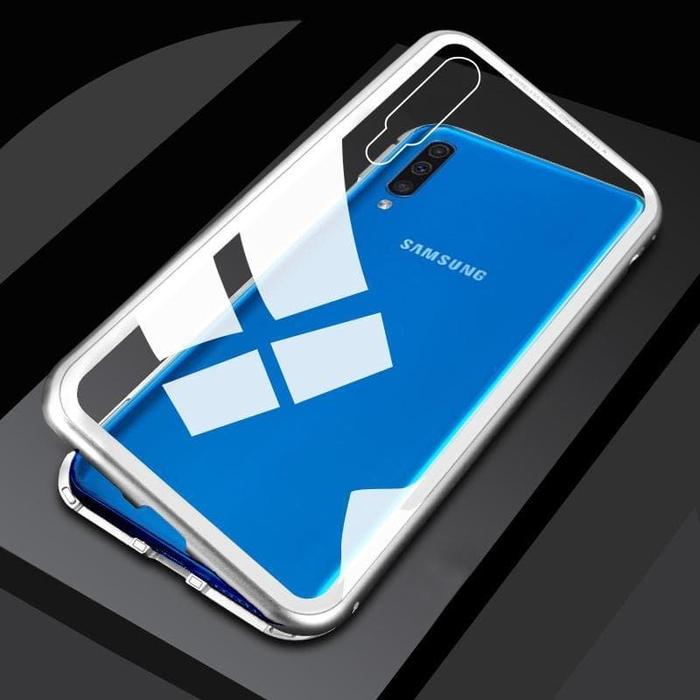 Gambar Samsung Galaxy A30S Luxury Magnetic Case Metal Glass Back Cover Casing - Hitam, Samsung A30S dari 17 Agustus Case undefined Tokopedia