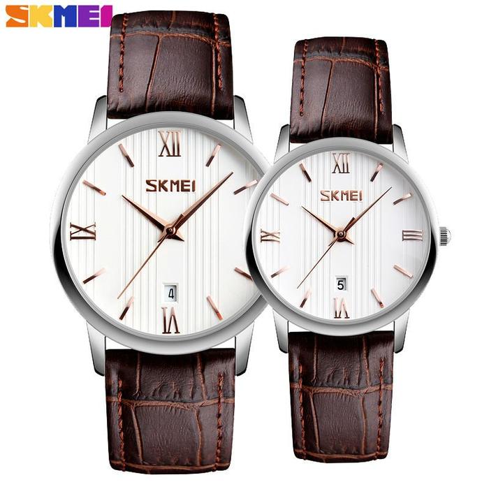 Ft Skmei 9130 Jam Tangan Couple Pria Wanita Original Quartz Analog