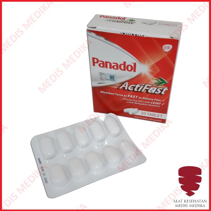 Gambar Panadol ActiFast 20 Tablet Original Malaysia Obat Sakit Demam Import dari Medis Medika Store undefined Tokopedia