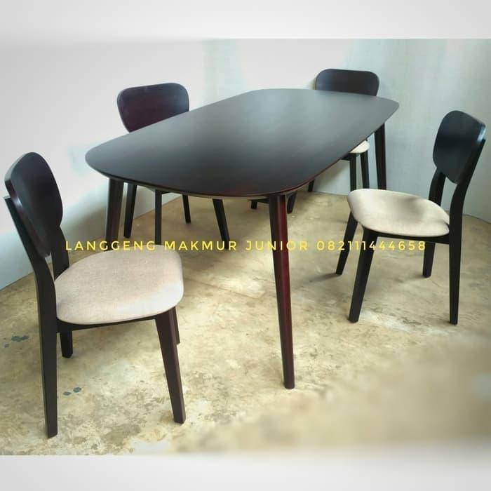 Gambar set kursi meja makan teebox 6k jati jepara dari LMJ Furniture Jepara undefined Tokopedia