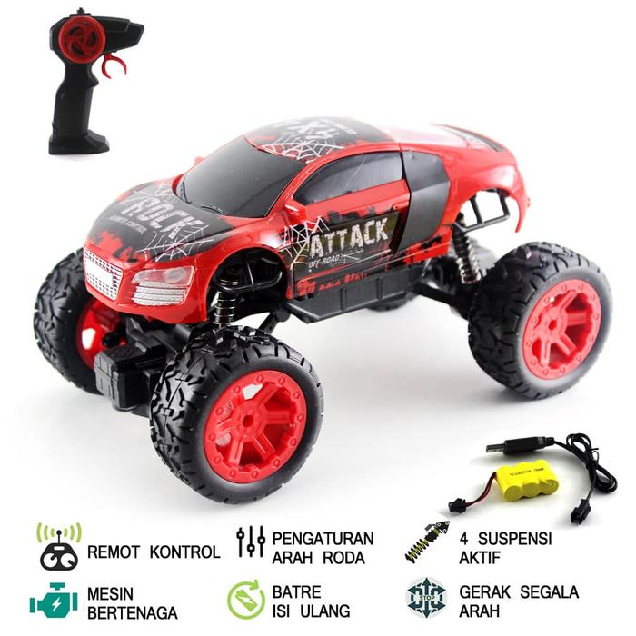 Gambar Mobil Remote Kontrol Rc Offroad Attack dari enandemshop undefined Tokopedia