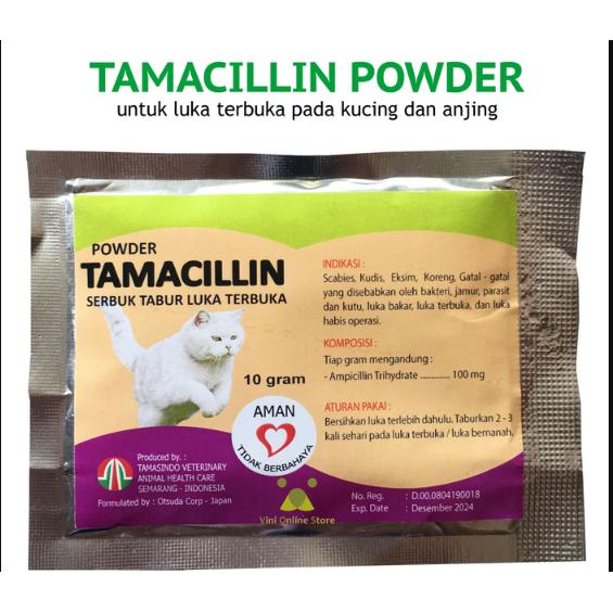 Jual Tamacillin - Obat Kucing Luka Terbuka Infeksi Bernanah - Kota 