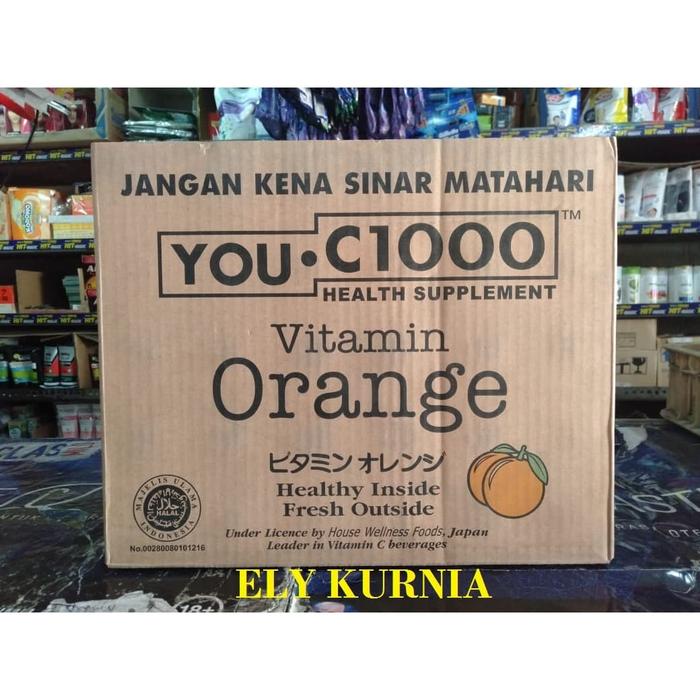 Gambar YOU C1000 Vitamin Orange 140 ML /You C 1000 Orange 1 Karton dari Ely Kurnia undefined Tokopedia