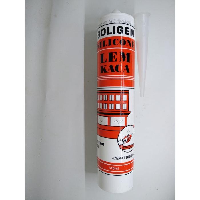 Gambar Lem Kaca Silikon Sealant Botol Merk Soligen 310ml dari Wiki Motor undefined Tokopedia