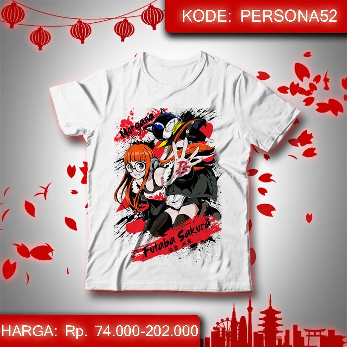 Gambar Kaos Anime Persona 5 - Futaba Sakura & Morgana Game Persona5 dari Wibu Recommended undefined Tokopedia