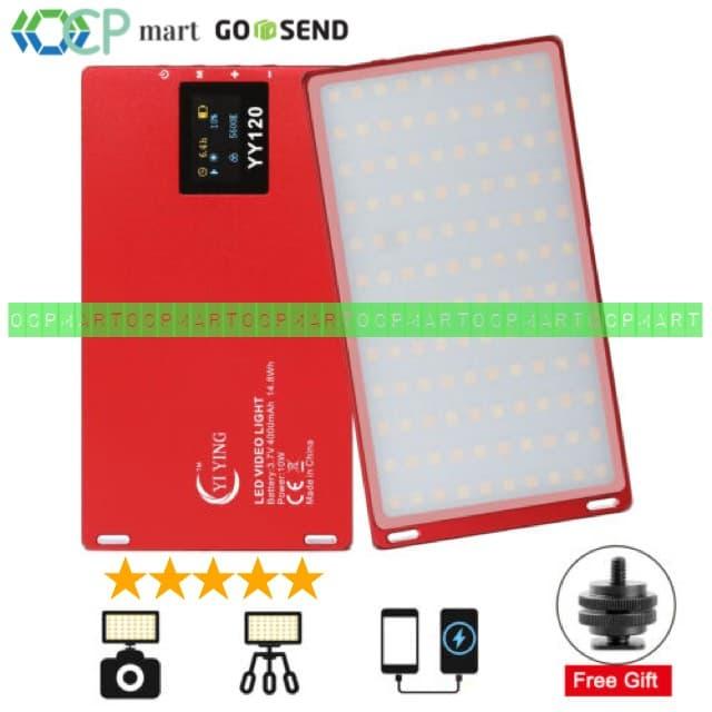 Gambar LED Video Fill Light Pocket Yi Ying YY120 3200k-5600k Bi-Color Hp Slr - pink dari OcpStore undefined Tokopedia
