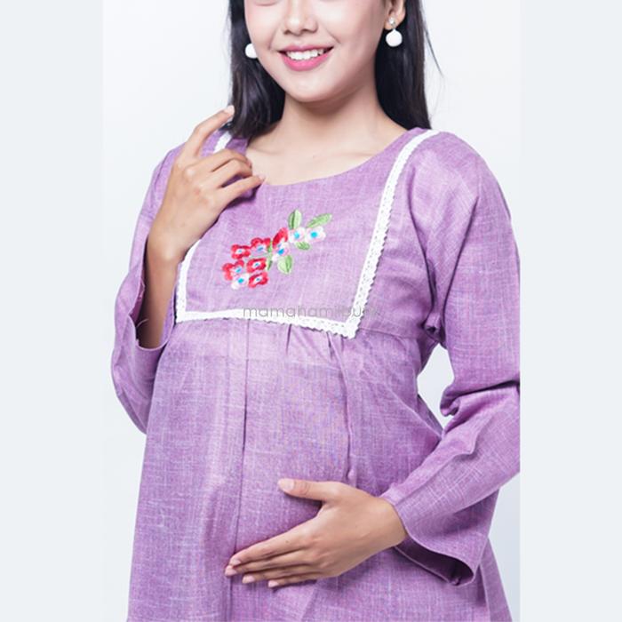 Gambar Mama Hamil Blouse Kerja Ibu Hamil Murah Casual Terbaru Muslim- BLJ 457 - Ungu dari NING AYU BUTIK X MAMA HAMIL undefined Tokopedia