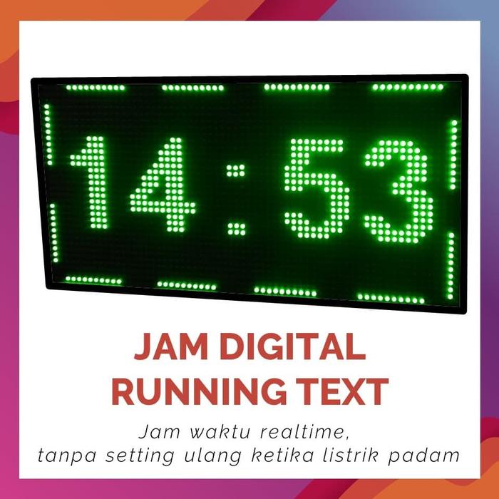 Jual Jam Digital Besar Murah kantor pabrik perusahaan, dll Kota