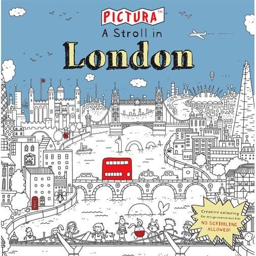 Gambar CB78-ADJ Buku Mewarnai Anak Coloring Book Import A Stroll In London MB dari Milandry Butik undefined Tokopedia