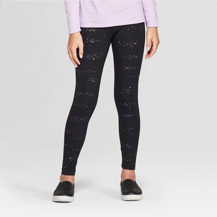 Star Leggings for girls - Black size 