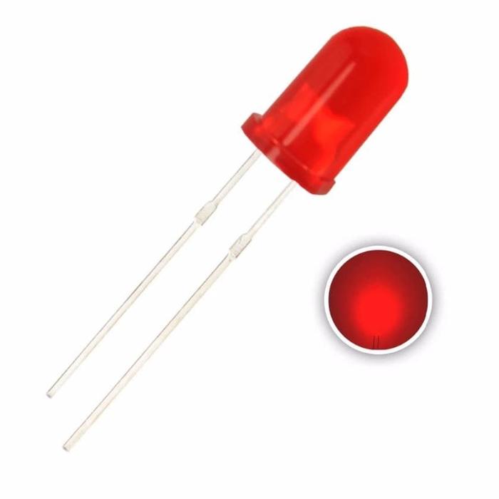 Gambar Lampu LED 5mm Merah Light Emitting diode Red Super terang High Quality dari DI Electronics undefined Tokopedia