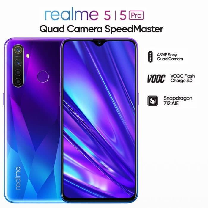 Gambar Realme 5 Pro 8/128 [48MP Quad Camera, Snapdragon 712, VOOC 3.0]- Blue dari SRIWIJAYA ROXY MAS undefined Tokopedia