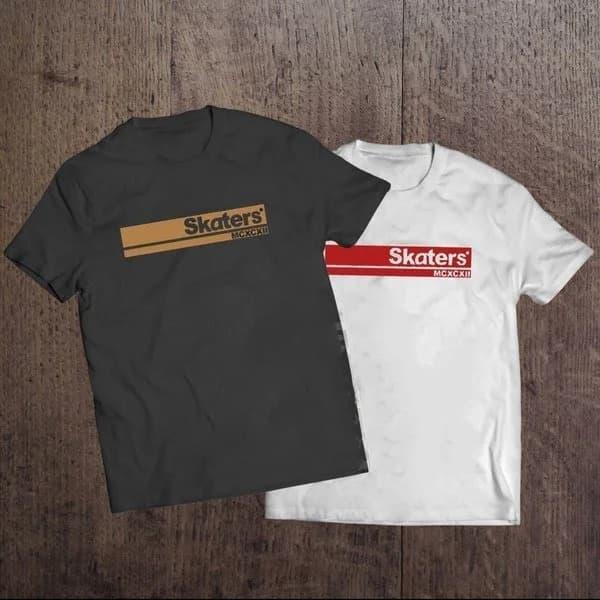 Gambar kaos tshirt distro skaters combet 30s - Putih, S dari Kaos murah colection undefined Tokopedia