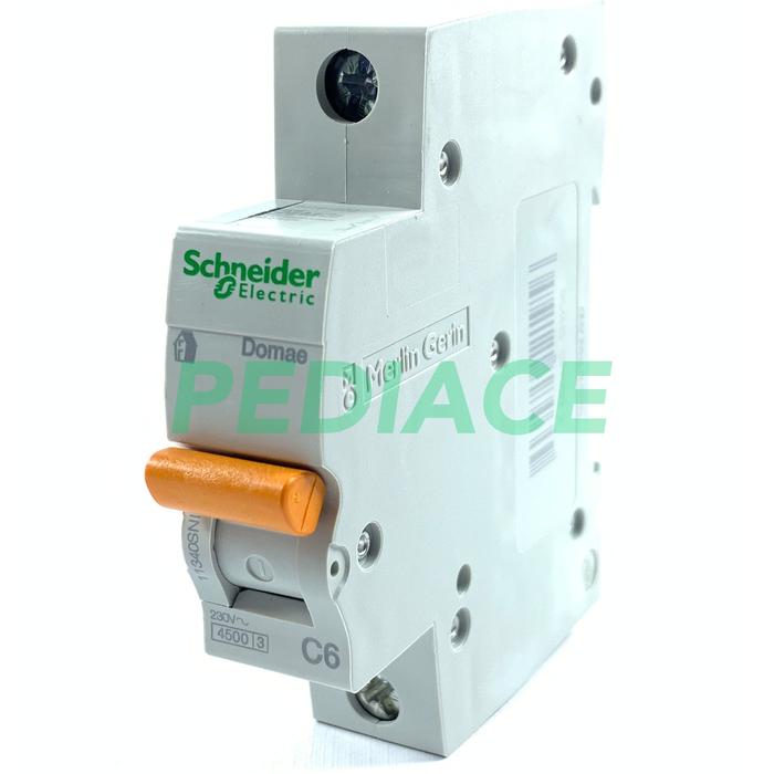 Gambar MCB 1 Phase Schneider Merlin Gerin 6A 1300 Watt Circuit Breaker SNI dari Pediace undefined Tokopedia