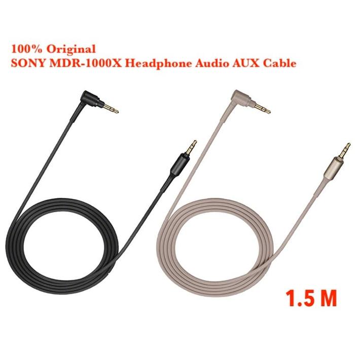 Gambar Original SONY WH-1000XM2 Headphone Audio Aux Cable 100ABN 100AAP XB950 - Hitam dari Onebest Choice undefined Tokopedia