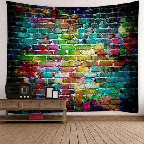 Gambar HJR Wall Hanging Colorful Brick Psychedelic Art Bedroom Decor dari TOKOHJR undefined Tokopedia