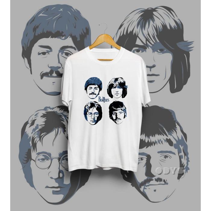 Kaos The Beatles Logo Original New States Apparel S
