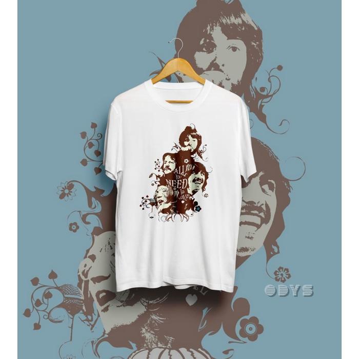 Kaos The Beatles All You Need To Love Original New States Apparel M
