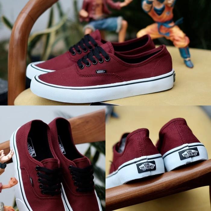 Vans shop merah maroon