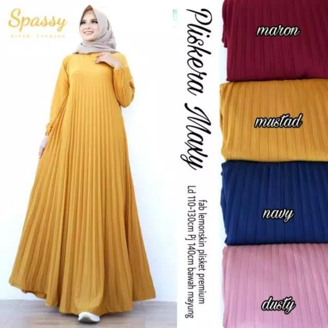 Jual Gamis Kekinian Bahan Lemon Skin Plisket Kab Bekasi Our Dream Clothing Tokopedia