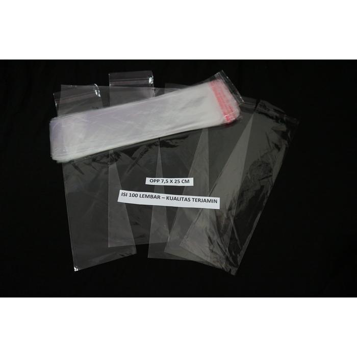 Gambar plastik opp / plastik kaca seal 7,5 x 25 cm isi 100 pcs dari press budgetku undefined Tokopedia