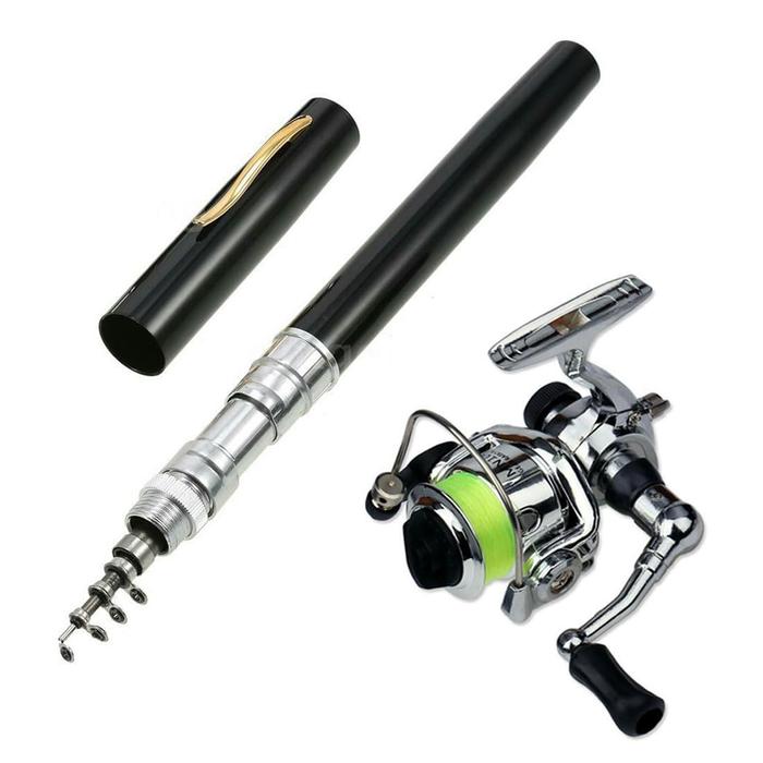 Gambar Joran Pancing Pena Mini + Reel Spinning XM100 / Pancingan Pena Mini dari Kiosduaribu24 undefined Tokopedia