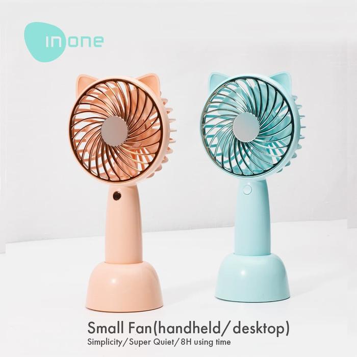 Gambar Inone Kipas Angin Portable / Kipas Stand / Kipas Genggam / Mini Hand - Biru dari inone.id undefined Tokopedia