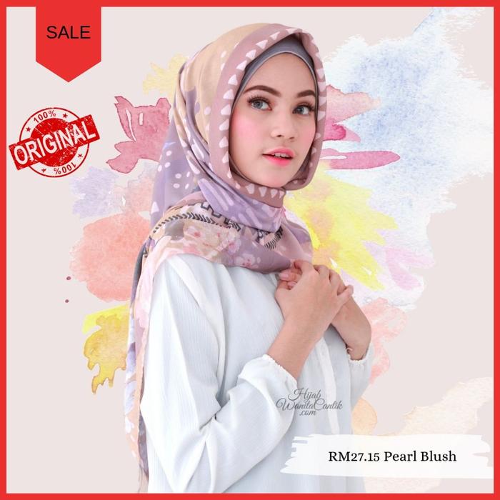 Gambar Kerudung Hijab Wanita Cantik Jilbab Segiempat Aurum Terlaris - Pearl Blush dari HIRA - Hijab Wanita Cantik undefined Tokopedia