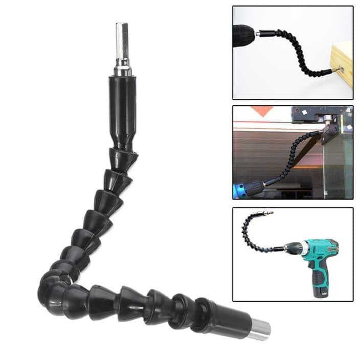 Gambar Flexible Shaft 30cm Drill Bits Extension alat bantu obeng baut dari iyur teknik undefined Tokopedia