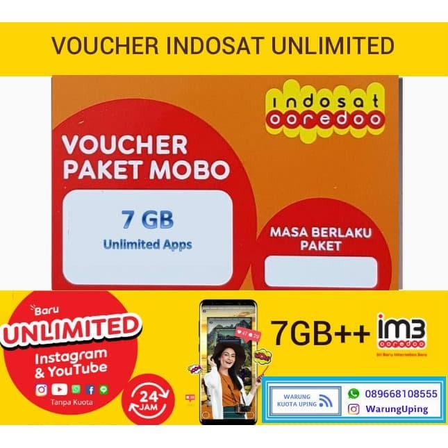 Jual Vocher Indosat Im3 7gb Bonus Unlimited Youtube Instagram Kab Kendal Uping Store Tokopedia
