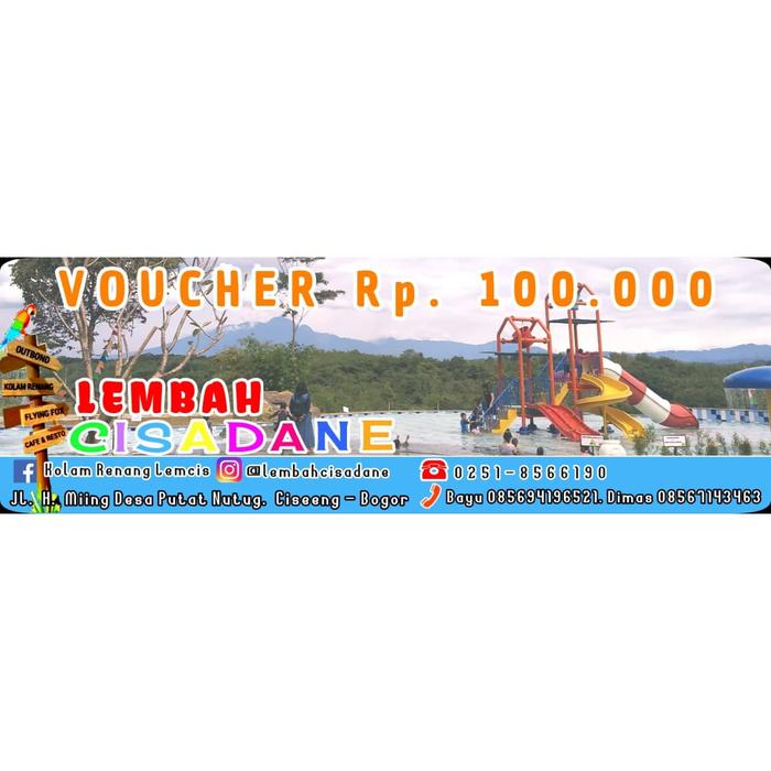 Jual Voucher Tiket Kolam Renang Rp 100 000 Kab Bogor Lembah Cisadane Tokopedia