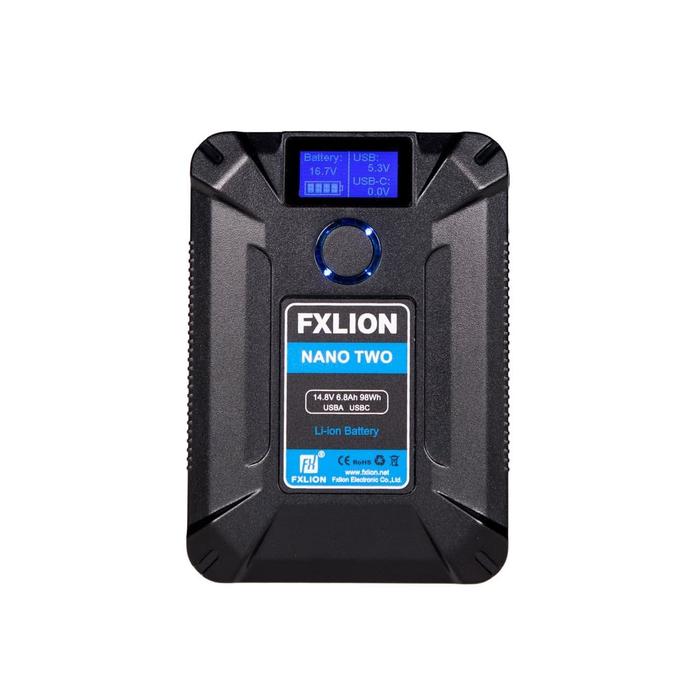 Gambar FXLION Nano Two Smart Micro V-Mount Battery 98wAH w/ USB-C D-tap USB-A dari Vitesse System undefined Tokopedia