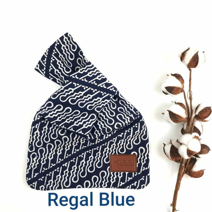 Gambar Tas Kain Batik Megumi 2 - Biru Tua dari Bukuku Indonesia undefined Tokopedia