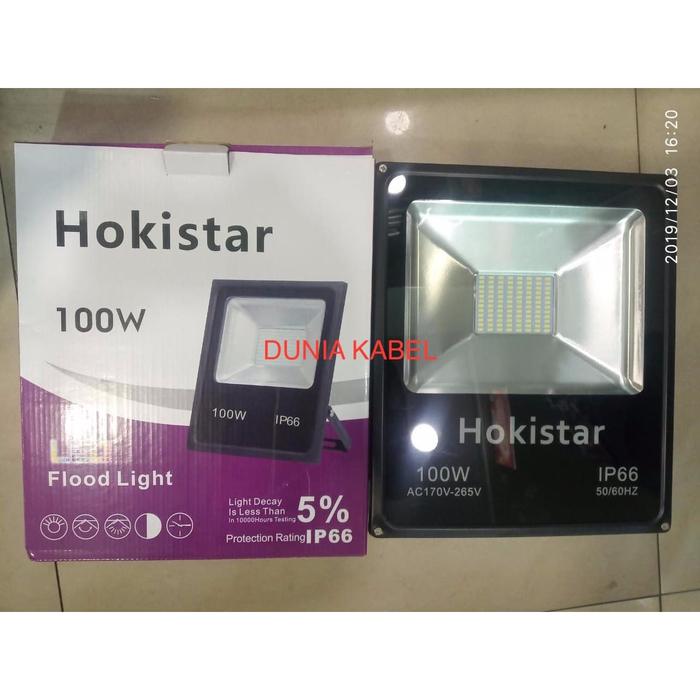 Gambar Lampu Sorot LED 100 watt IP 66 Putih Kuning - Putih dari Dunia Kabel undefined Tokopedia