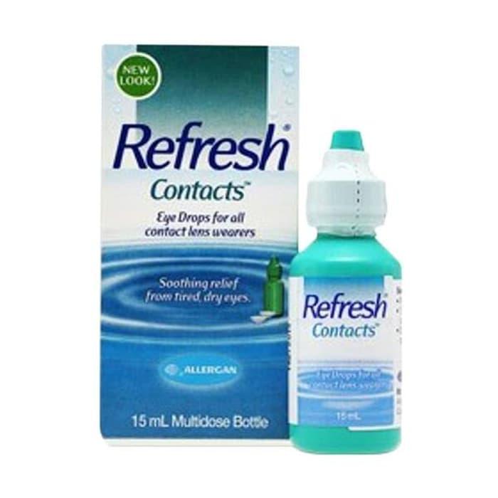 Gambar Obat Tetes Mata / Cairan Softlens Refresh Contacts 15 ml dari Minda Eyecare undefined Tokopedia