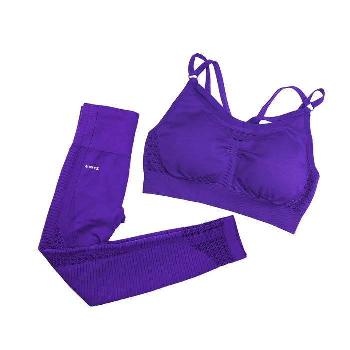 Gambar SFIDN FITS Cloudlace 1 set LEGGING + SPORT BRA - Ungu, S dari SFIDN FITS Shop undefined Tokopedia