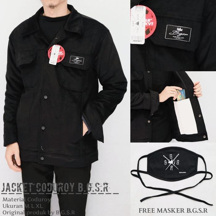 Gambar Jaket Corduroy - Jaket Korea - Jaket Pria - Jaket Coduroy - Hitam, M dari almondshop undefined Tokopedia