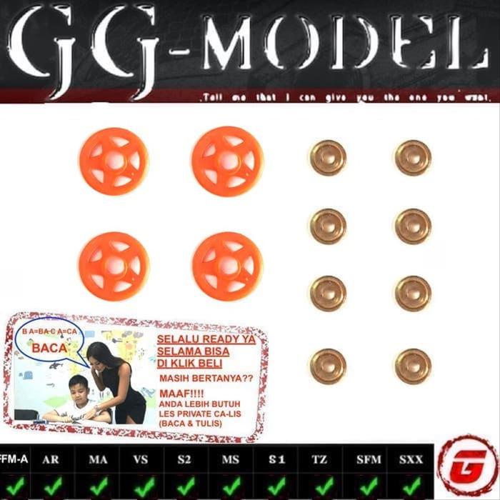 Gambar REP TAMIYA 15381 LOW FRICTION ROLLER SET / ROLLER PLASTIK BUSHING - Orange dari TAMIYA PROGRESS undefined Tokopedia