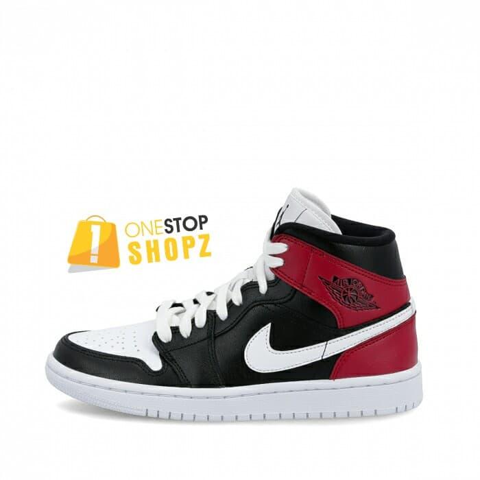 Air Jordan Mid Noble Red Basketball Shoes Onestopshopz - Main Image