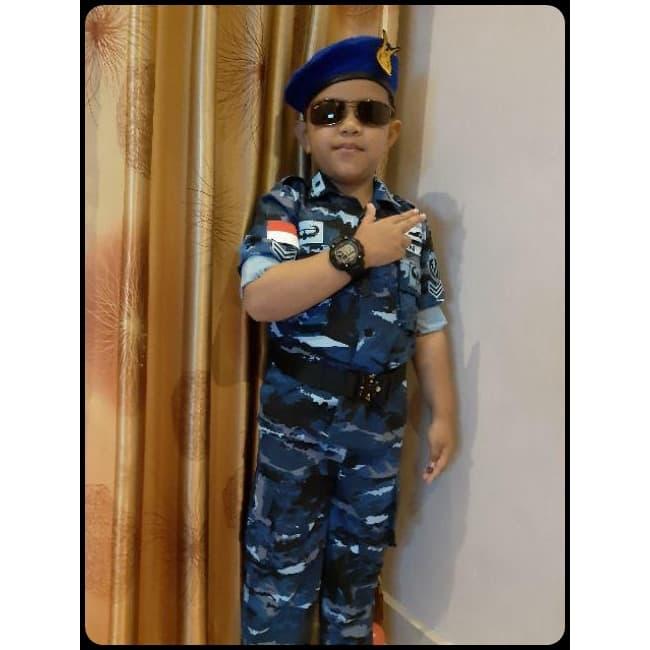 Gambar Baju Seragam Loreng TNI AU - Baju profesi Loreng TNI AU-Baju PDl AU - S dari Kostumanak undefined Tokopedia