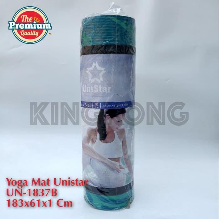 Gambar Matras Yoga / Yoga Matt Unistar Tebal 10 mm / 1 cm Dengan Motif dari Kingsline Online undefined Tokopedia