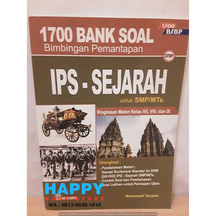 Jual Buku Soal Smp Mts 1700 Bank Soal Ips Sejarah Smp Mts Kab Bandung Happy Bookstore Tokopedia